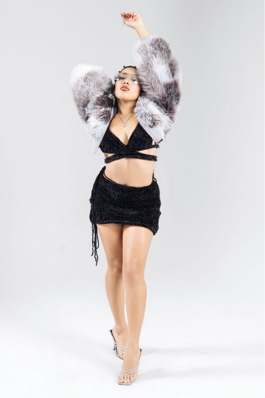 Frosted Shimmer Knit 2pc Set