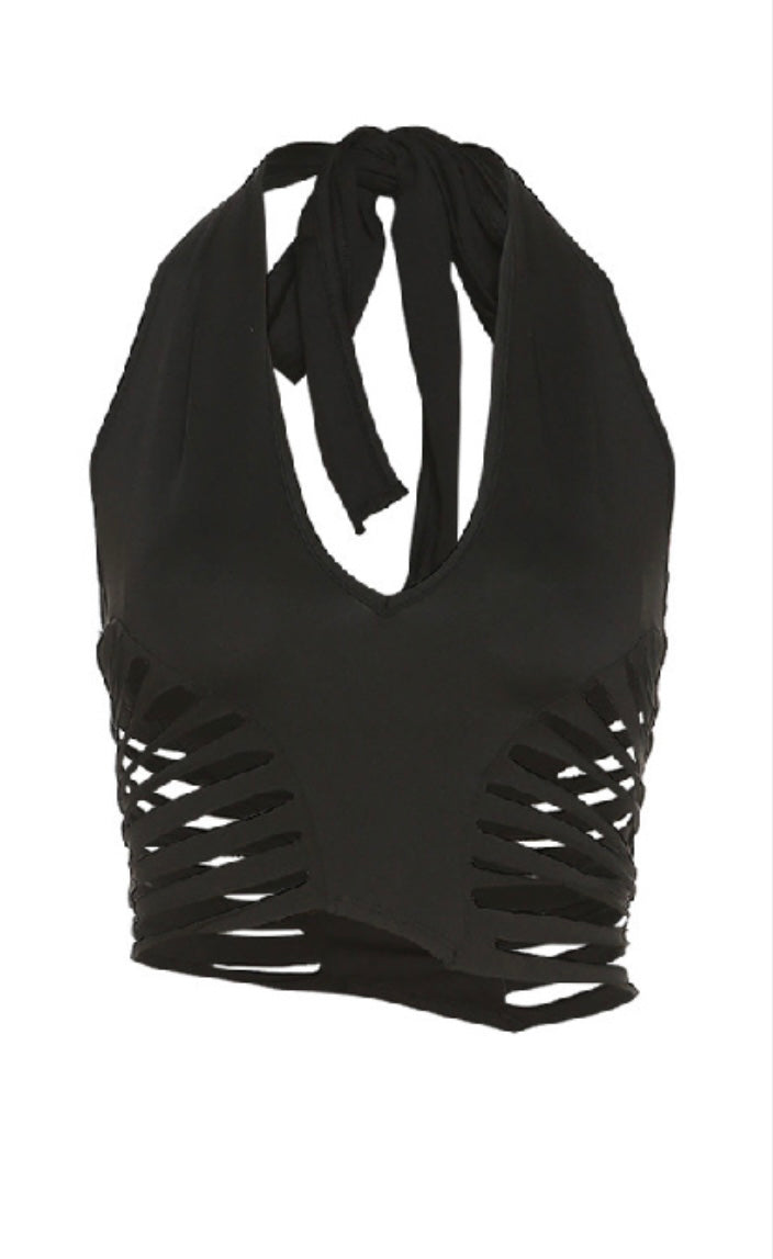 Underrated Striped Halter Top